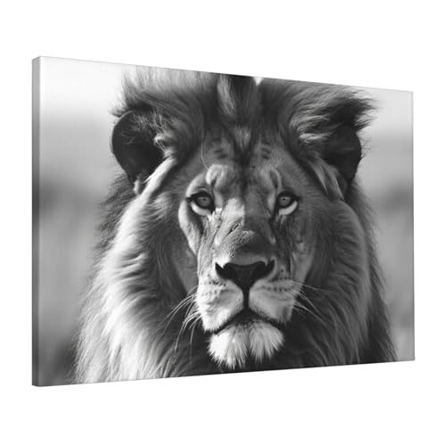 Toile de lion africain haute définition pour chambre moderne