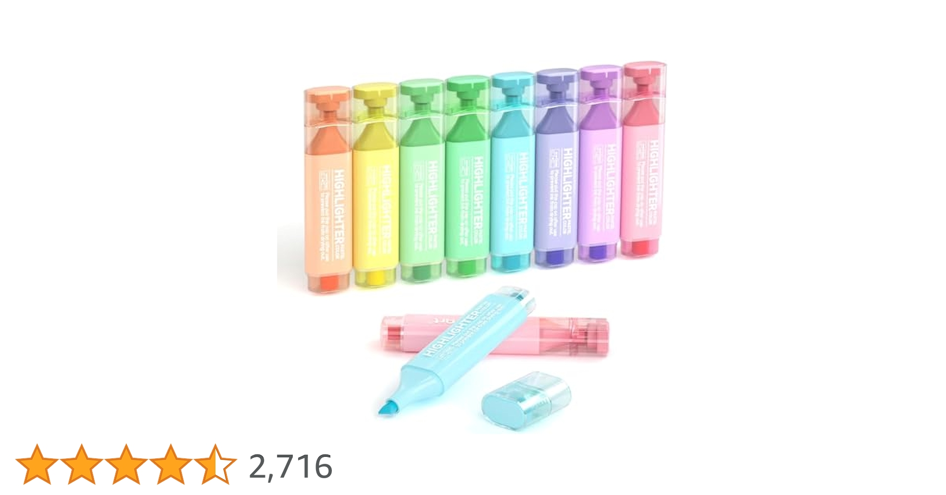 Amazon.co.jp: Shuttle Art 蛍光ペン ソフトカラー 8色セット