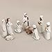 WANCHIY Nativity Set Indoor Christmas Decoration- 13 Pieces Nativity Scene with Manger for Nativity Scene Indoor Use, The Nativity Story Figures- Christian Religious Nativity Sets & Figures (Classic)