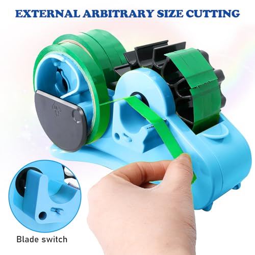Klebebandabroller, Multifunktions Klebeband Abroller, Abroller Klebeband, Klebestreifen Abroller, Tischabroller, Klebebandspender, Klebefilmabroller, für Klebebandbreiten bis zu 1-4CM
