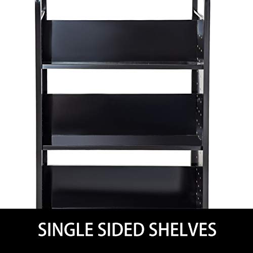 image for BestEquip 200LBS Book Cart, Library Cart 30x14x45 Inch, Rolling Book C