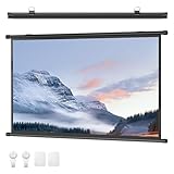 Écran de projection à angle de vision extra large : l'écran de cinéma intérieur et extérieur vous offre une bonne zone de visualisation, un grand angle de vision, afin que vous puissiez voir clairement ce qui se trouve sur l'écran, parfait for une utilisation à la maison, au bureau ou en classe.