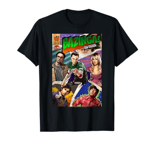 The Big Bang Theory Bazinga Comic Cover T-Shirt