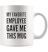 Panvola Boss Gift My Favorite Employee Gave Me This Mug Coffee Cup Funny Birthday Gift To Male La...