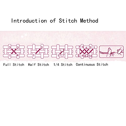 Anself DIY Handmade Ricamo Punto Croce Set ricamo