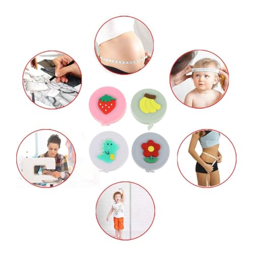 Set de 4 cintas métricas mini retráctiles miniatura 7