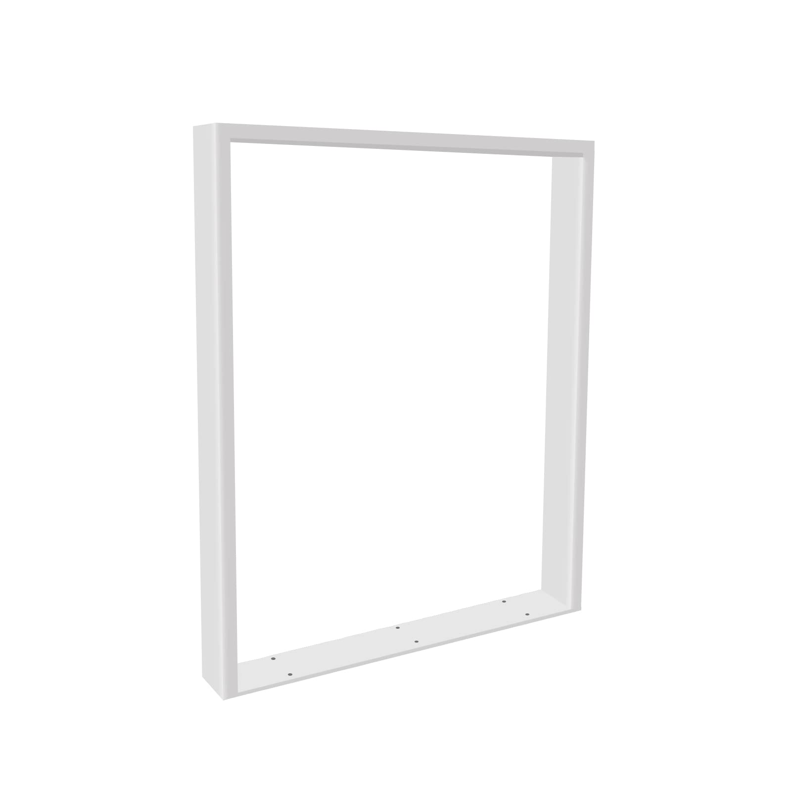 LANTUS Gambe per Tavolo - Rettangolare, in Acciaio, con Viti, Industriale,Gamba per tavolo/tavolino/panche/scrivanie - profilo, 2 pezzi-60 * 72 cm (bianco)
