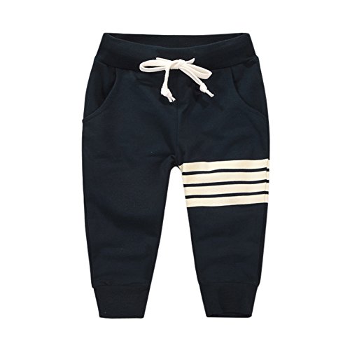 BOBORA Petits Garçons Automne Hiver Sport Bas Enfants Pantalon De Jogging Taille Élastique Pantalon De Jogging pour 1-10ans Cover