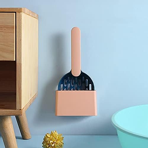 cat Pooper Scoop& Caddy Cleanup Products for Cats,Cat Litter Scoop… (Indigo with Pink)