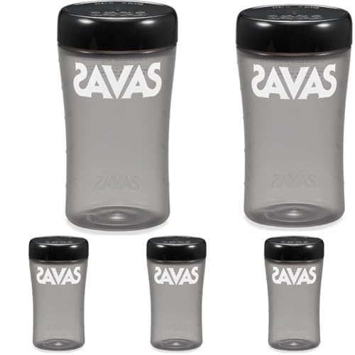 ザバス(SAVAS) プロテインシェイカー 500ml 黒(ブラック) 明治【Amazon.co.jp限定】 (× 5)の商品画像（Amazon）
