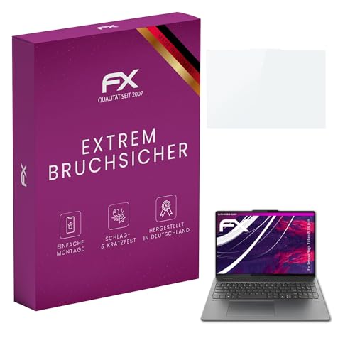 atFoliX Glasfolie kompatibel mit Lenovo Yoga 7i Gen 8 16 Inch Displayfolie, 9H Hybrid-Glass FX Schutzpanzer Folie
