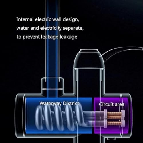 Image of Instant Electric Water Heater Faucet - Tankless Hot Water Heater for Kitchen & Bathroom, Energy-Efficient with Adjustable Temperature Control (multi-1)