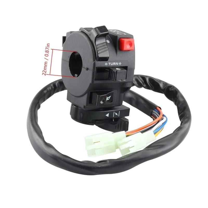 Klaxon de démarrage vtt 50-125cc commande clignotants quad pit bike