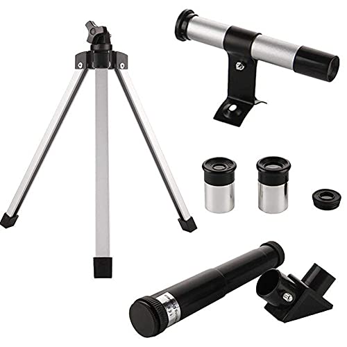 Telescopio refractor 50mm 360mm con trípode y 2 oculares miniatura 6