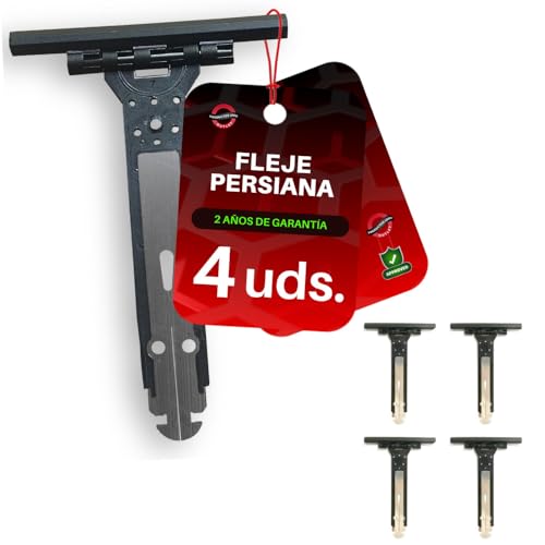 4 bandes de volet roulant de 15,5 cm | Supports pour sangles de volet roulant en aluminium et PVC | Acier inoxydable et nylon gris | Bande de sécurité pour union des lamelles de volet roulant et de