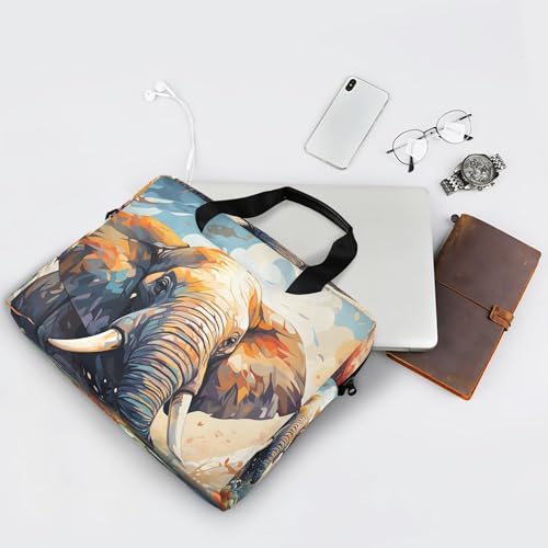 Funda para portátil ALAZA con diseño elefante, 13-15.6 pulg miniatura 7