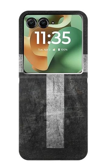 Housse cuir Motorola Razr+ antichoc Christian Cross protecteur