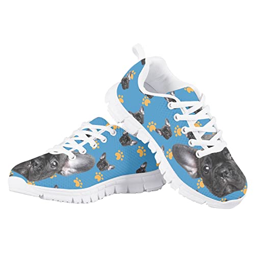 Funny Cat Dog Print Tennis Shoes for Girls and Boys Lightweight Mesh Casual Athletic Running Shoes