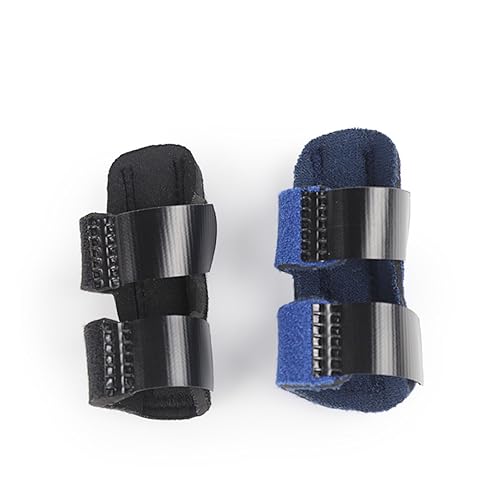 HOODANCOS 1Pc Adjustable Finger Support Brace for Fracture Comfortable Splint Holder for All Finger for Relief Stabilization and Daily Use Black