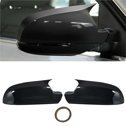 Boîtier rétroviseur noir brillant effet miroir pour aile latérale Audi RS4 RS5
