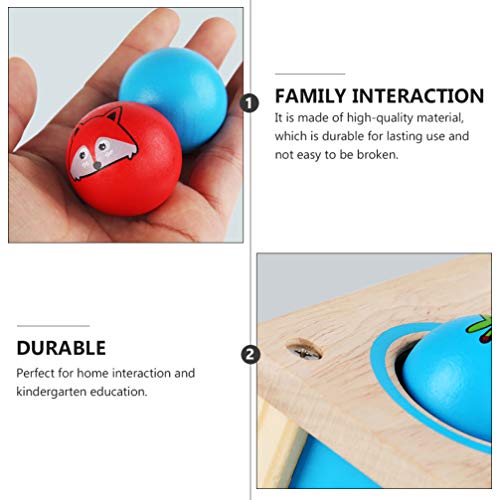 STOBOK Brinquedo Martelando Soco Bancada de Madeira Brinquedo Montessori Brinquedo de Habilidade Mot