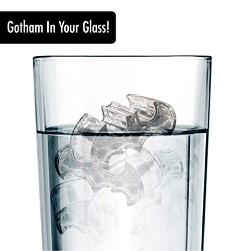 Bandeja para cubos de hielo Batman goma moldeada gris miniatura 3