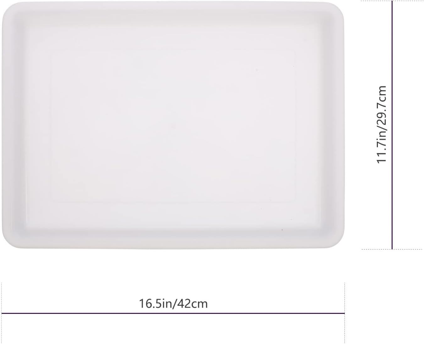 2pcs Plastic Water Painting Trays Lid Multi-Functional Storage for Artists Pigment Mixing Trays for Watercolor and Acrylic Paint