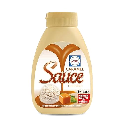 Liotta Karamell Dessert Sauce 250g - Sirup, Topping, Fruchtsauce - Ideal als Topping für Kaffee, Eis und Desserts