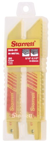 Lames bimétalliques Starrett B66-20 à coupe rapide de 15,2 cm