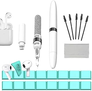 AirPods Cleaning Kit - 4-in-1 Earphone Cleaner Kit Compatible AirPod, Airpod Cleaning Putty, Phone Cleaning Kit, Earphone Cleaner Clay, Blue Airpods pro Cleaning Kit for Headphones/Laptop/Earbud