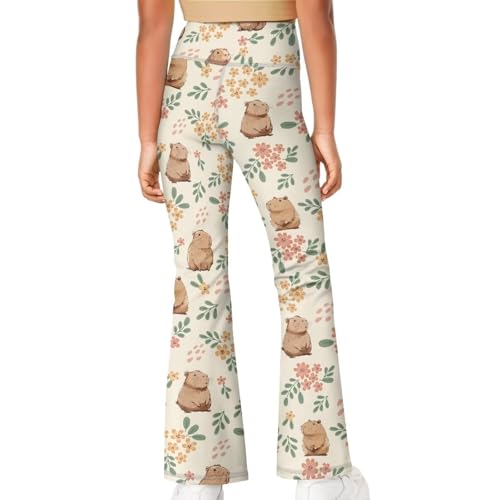 Girls Flare Leggings Yoga Pants Size 5-14 Years4