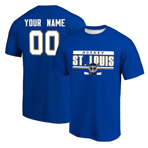St Louis T Shirts for Men Kids Custom Any Name&Number Personalized Jersey Short Sleeve