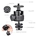 Mini Ball Head, CNC All Metal Aluminum Universal Panoramic Tripod Head Mount for Compact DSLR Action Cam Phone LED Ring Light Monopod Slider, 4.4lb Max Load