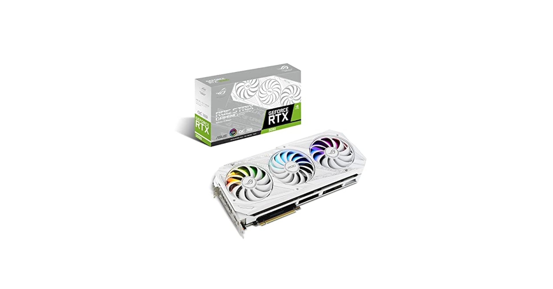 グラフィックボード・グラボ・ビデオカード ROG STRIX RTX3090 OC 24G WHITE fwebp