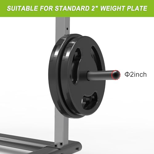 Image of Kipika Weight Plate Holder for 2x2 and 3x3 Power Rack - Attachment for Storage - Fits Standard 1-inch or Olympic 2-inch Plates - Set of 2