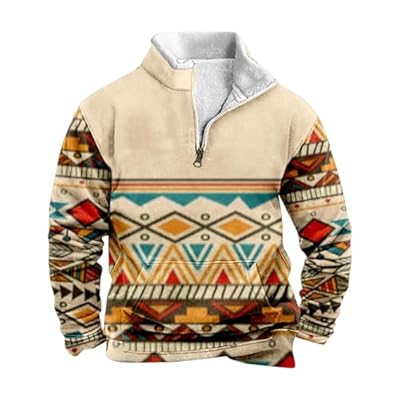 Jersey para hombre elegante manga larga, estampado, informal, moderno, cuello alto, media cremallera, límite I, caqui, L | Ya disponible en tu tienda friki favorita! En mundofriki.es!