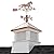 30" Square Manchester Vinyl Cupola with Horse Weathervane by Good Directions