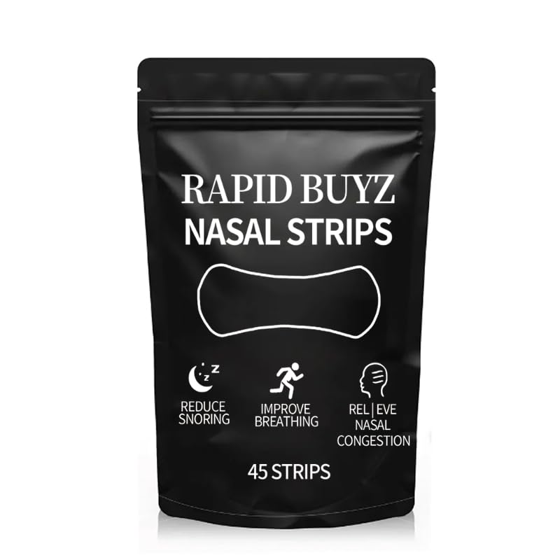 Nasal Strips for Breathing 45 Count Snore Relief Better Sleep Improved Airflow Extra Strength Nose Strips for Snoring