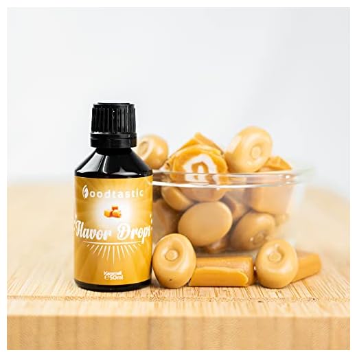 Foodtastic Flavor Drops Karamell 50 ml | Flavdrops Aroma droppar | kalorifri söt I utan socker | Matarom Flavour Drops Flave Drops Smakdroppar