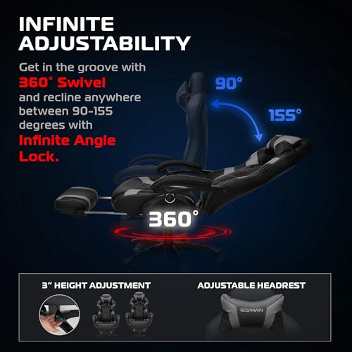 Image of Respawn 110 Pro Ergonomic Gaming Chair with Footrest and Recline