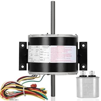 AC Condenser Fan Motor 3315332.005 - Replacement For Dometic Brisk Air II, Penguin RV Roof Top AC Units (3-Speed, 115V)