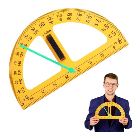 大型教室分度器 - ドライイレースボード用分度器ツール - 教師補助 教材 コンパス定規 大型デジタル幾何学定規 大人 学校教育用