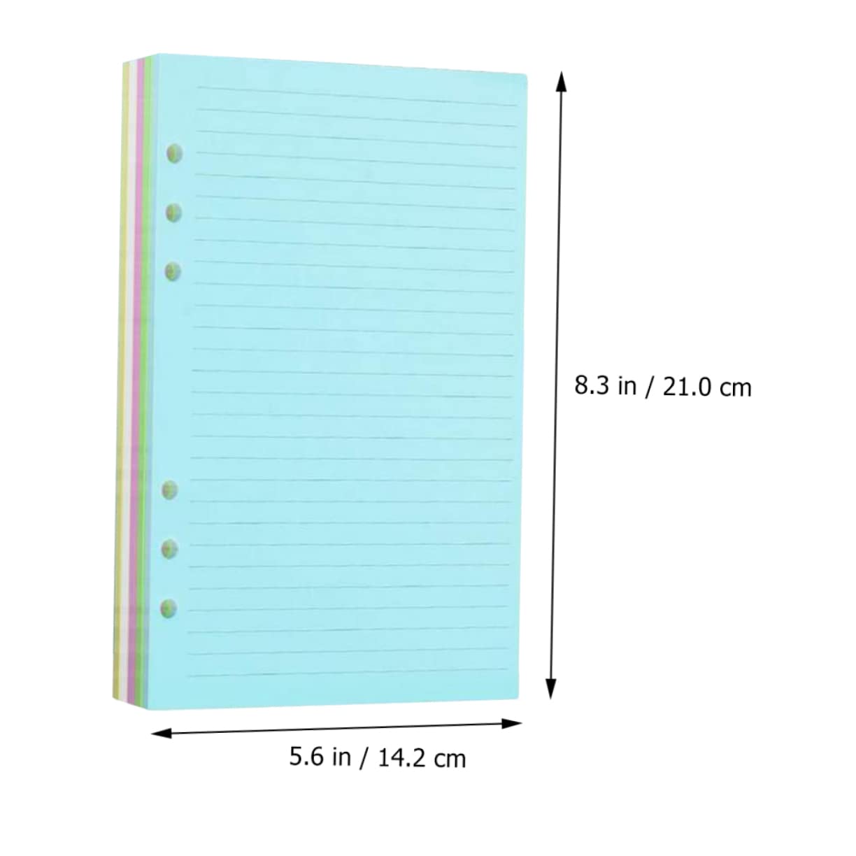Nachfüllpapier für Notizbücher 3 Stück 6-loch Papier Lose Blätter