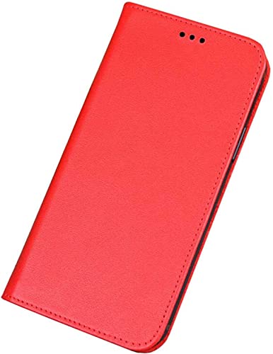 Coque à clapet iPhone 13 étui folio rouge pour le quotidien et les sorties