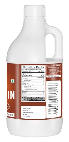Image of Vegetable Glycerin (1000ml), Non-GMO, Kosher, Food Grade /Cosmetic Grade, For Skin, Hair, Crafts, and Soap Base Oil.