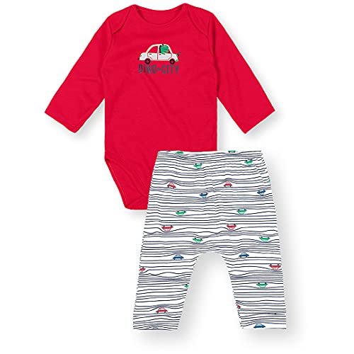 Conjunto body + calça em suedine, Marisol Play, Bebê Meninos, Vermelho, G