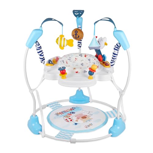 Image of Baby Activity Center, Infant Jumpers and Bouncers with Music, Lights, Infant Toys, 360Rotating Seat, 3 Adjustable Heights, Baby Play and Learning Center for 6+ Months