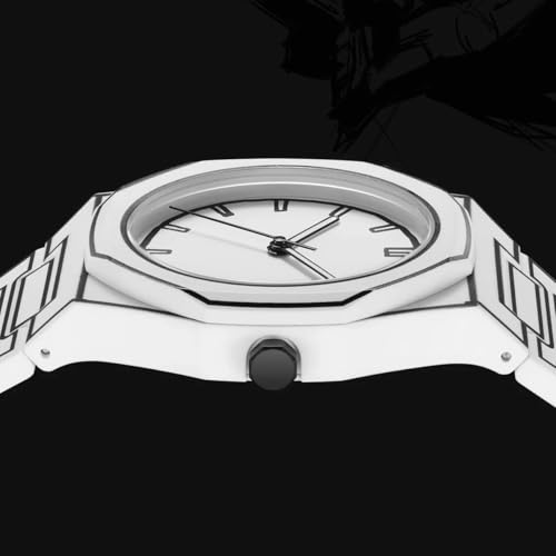 Image of Shocknshop Minimalist Creative Sketch Design Black Analog Plastic Chain Strap Wrist Watch for Men Boys -WCH375