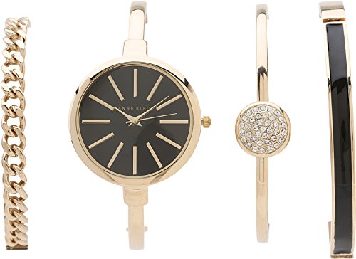 Anne Klein Women's Bangle Watch and Bracelet Set, AK/1470
