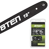8TEN Chainsaw Guide Bar and Chain for Stihl MS 210 211 231 241 250 251 4717 22LPX068G 18 inch .063 .325 68DL